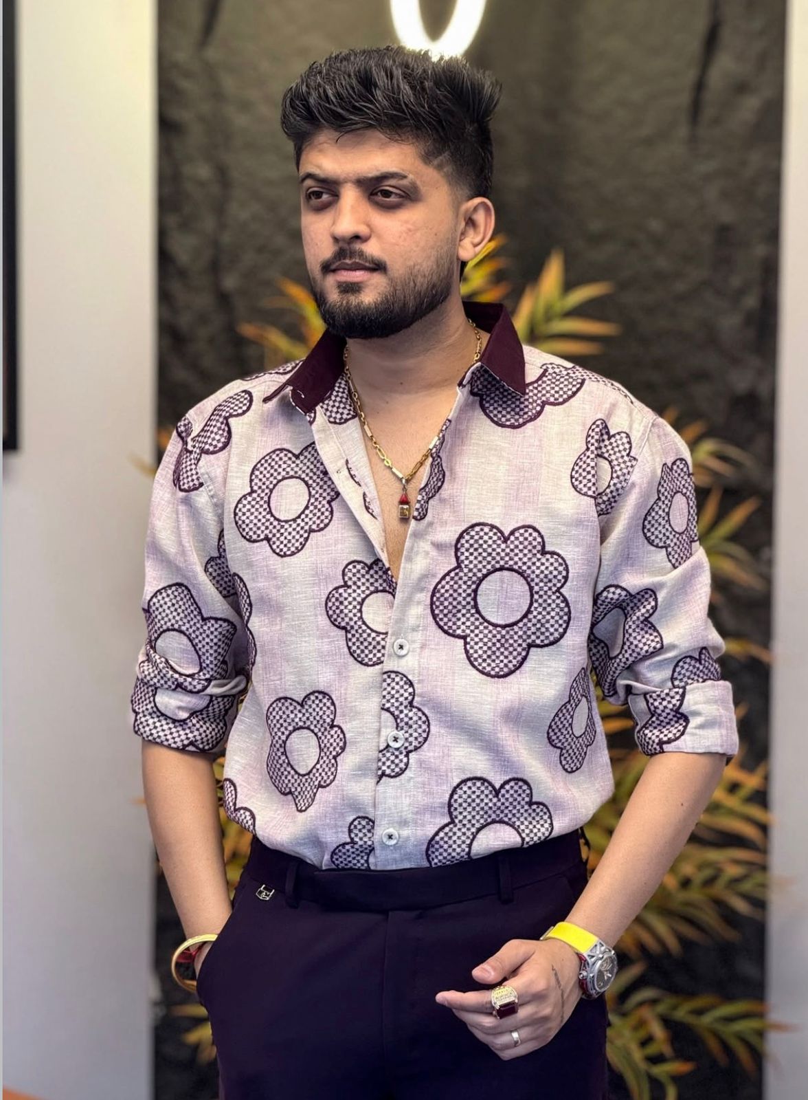 Floral Print Casual Shirt for Men