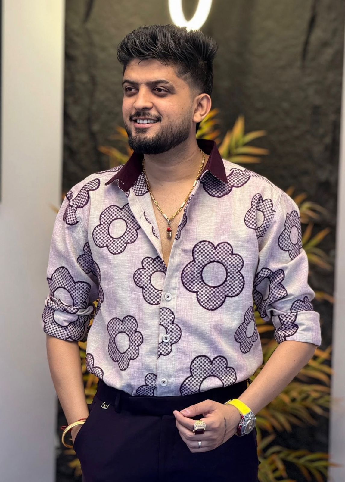 Floral Print Casual Shirt for Men - Image 3