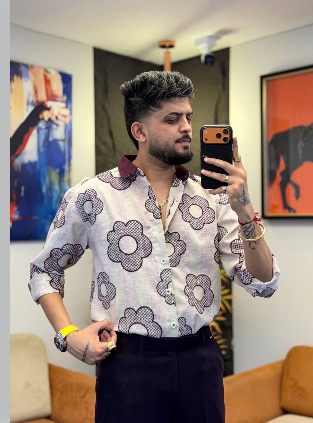 Floral Print Casual Shirt for Men - Image 2